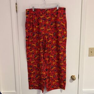 J.Crew Collection silky print pants